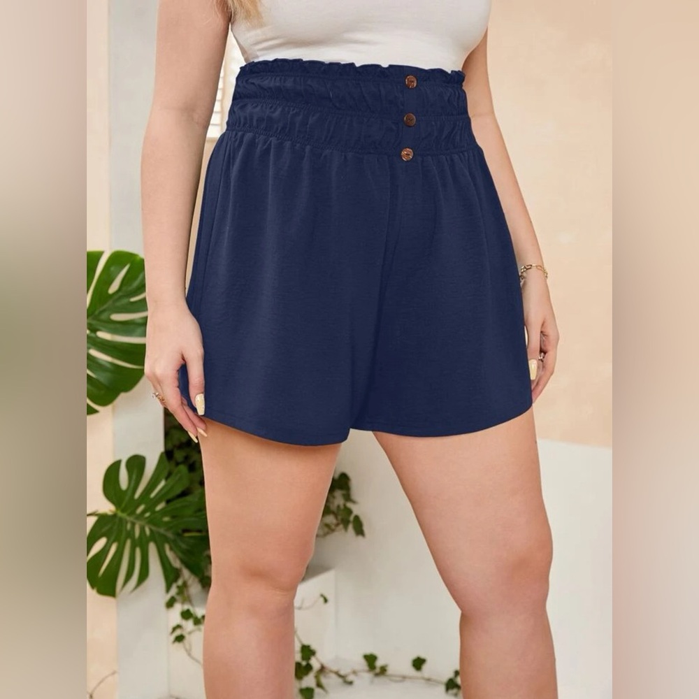 NWOT 4X Shein Curve Blue Shorts